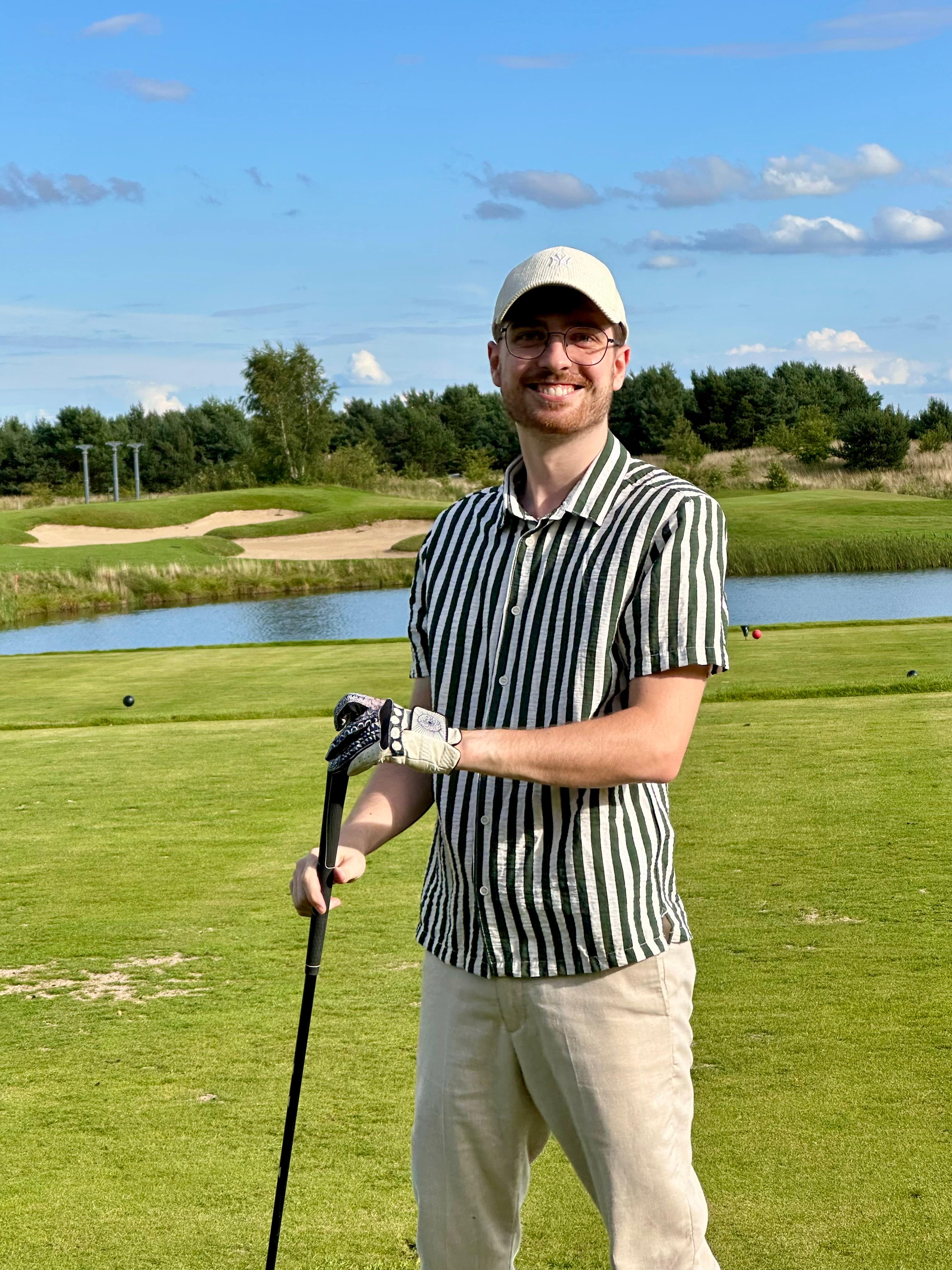 Jean-Pierre auf dem Golfplatz